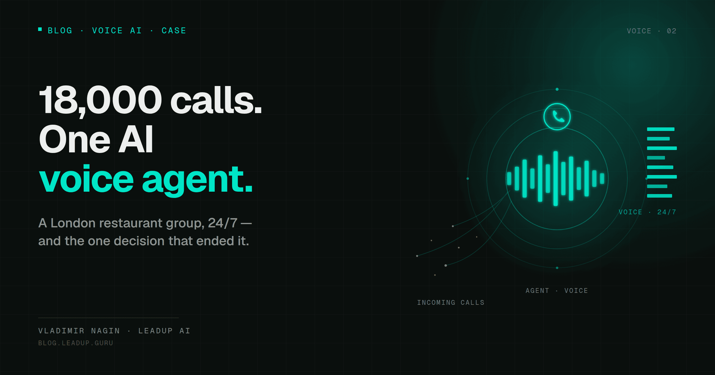 AI Voice Agent for Restaurants: A Real Case