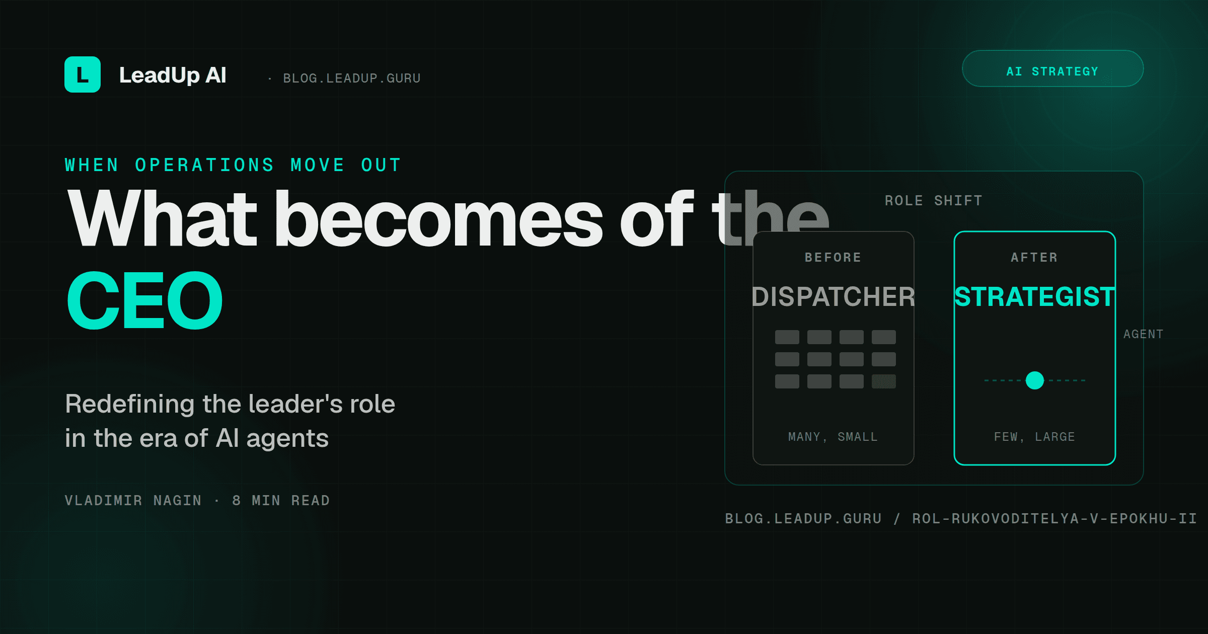 Who the CEO Becomes in the Age of AI Agents: When Operations Are Taken Off Your Plate Who the CEO Becomes in the Age of AI Agents: When Operations Are Taken Off Your Plate