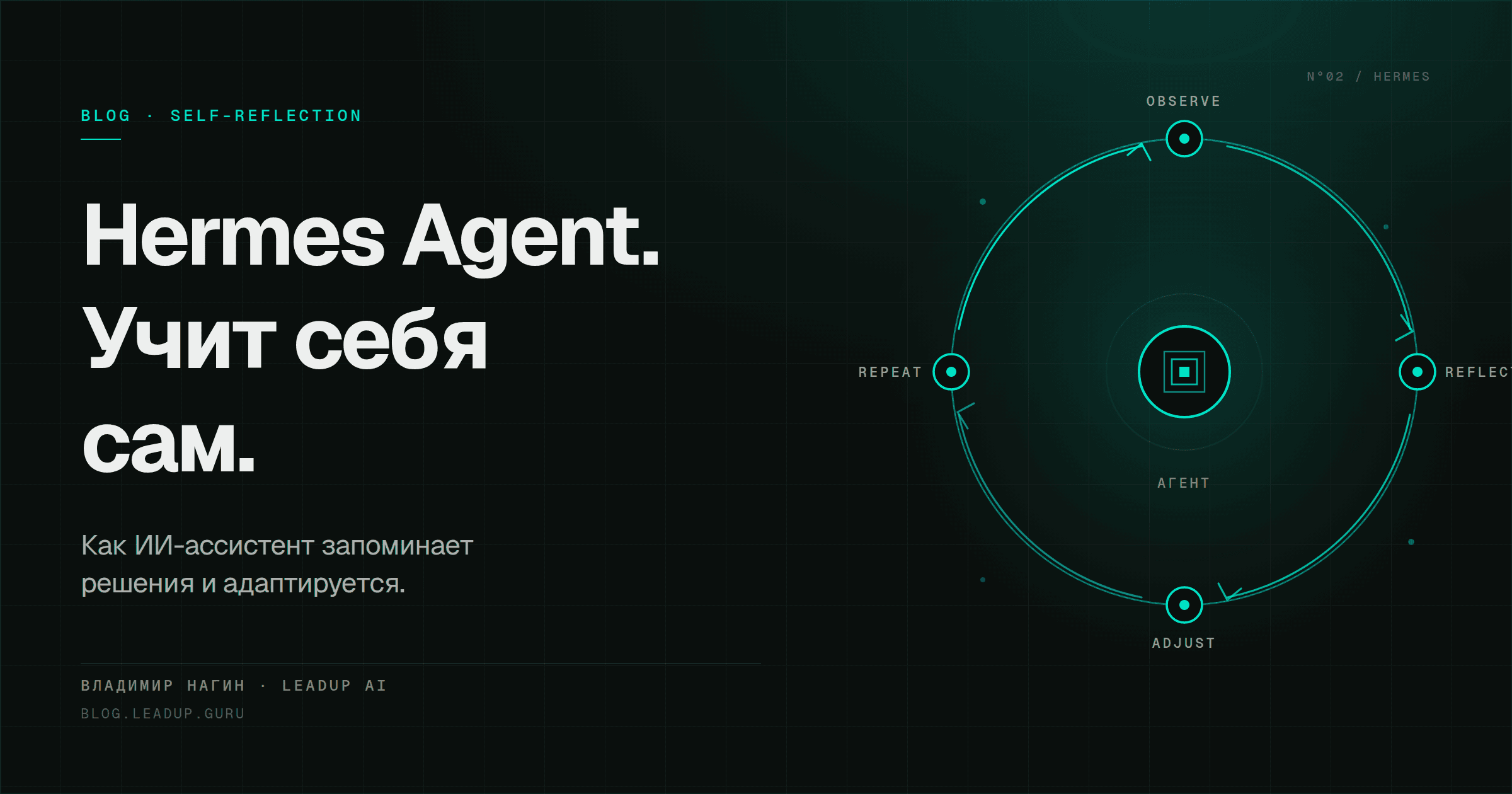 Hermes Agent: самообучающийся ИИ-ассистент для руководителя Hermes Agent: самообучающийся ИИ-ассистент для руководителя