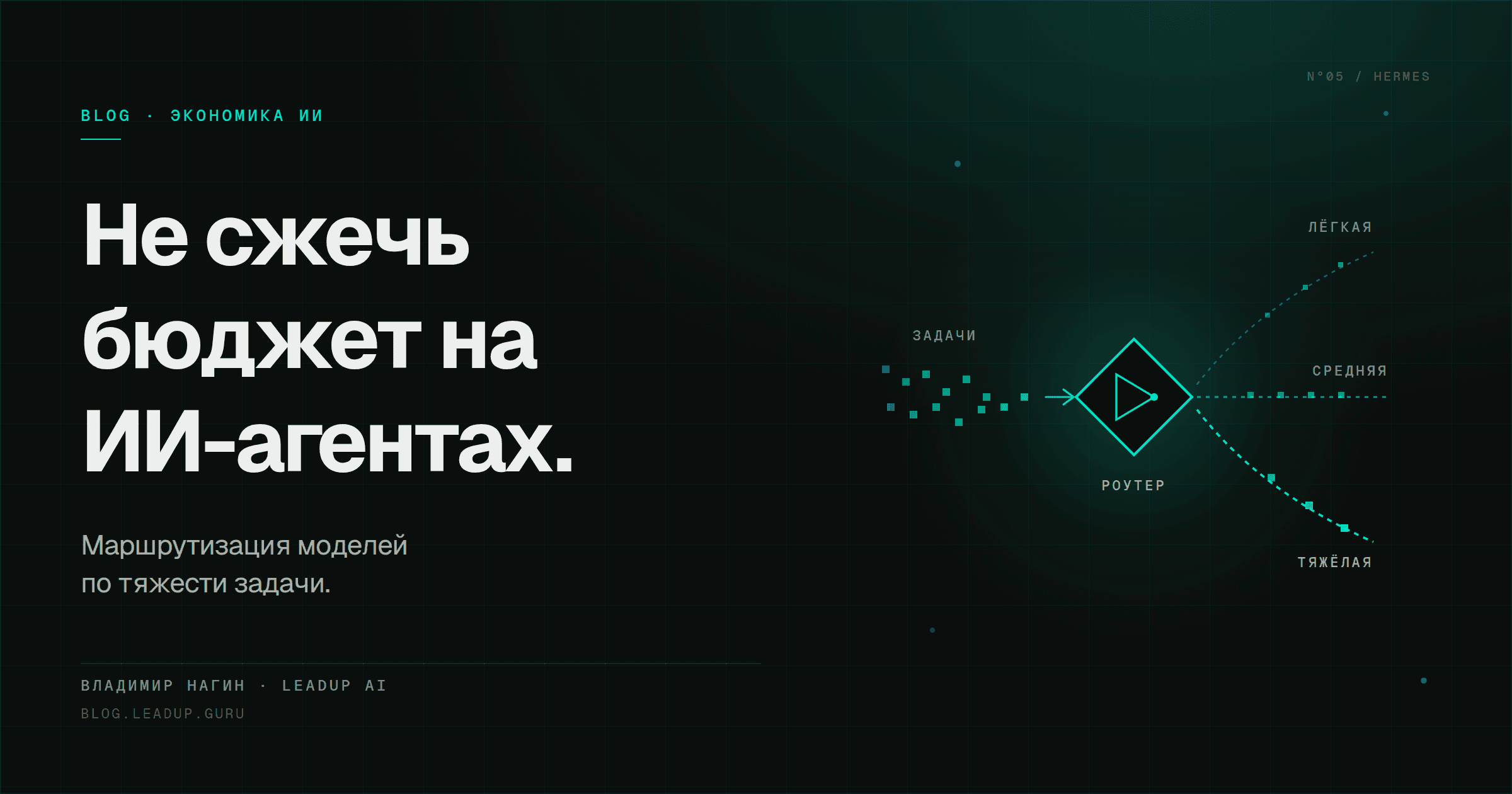 Как не сжечь бюджет на ИИ-агентах: маршрутизация моделей Как не сжечь бюджет на ИИ-агентах: маршрутизация моделей
